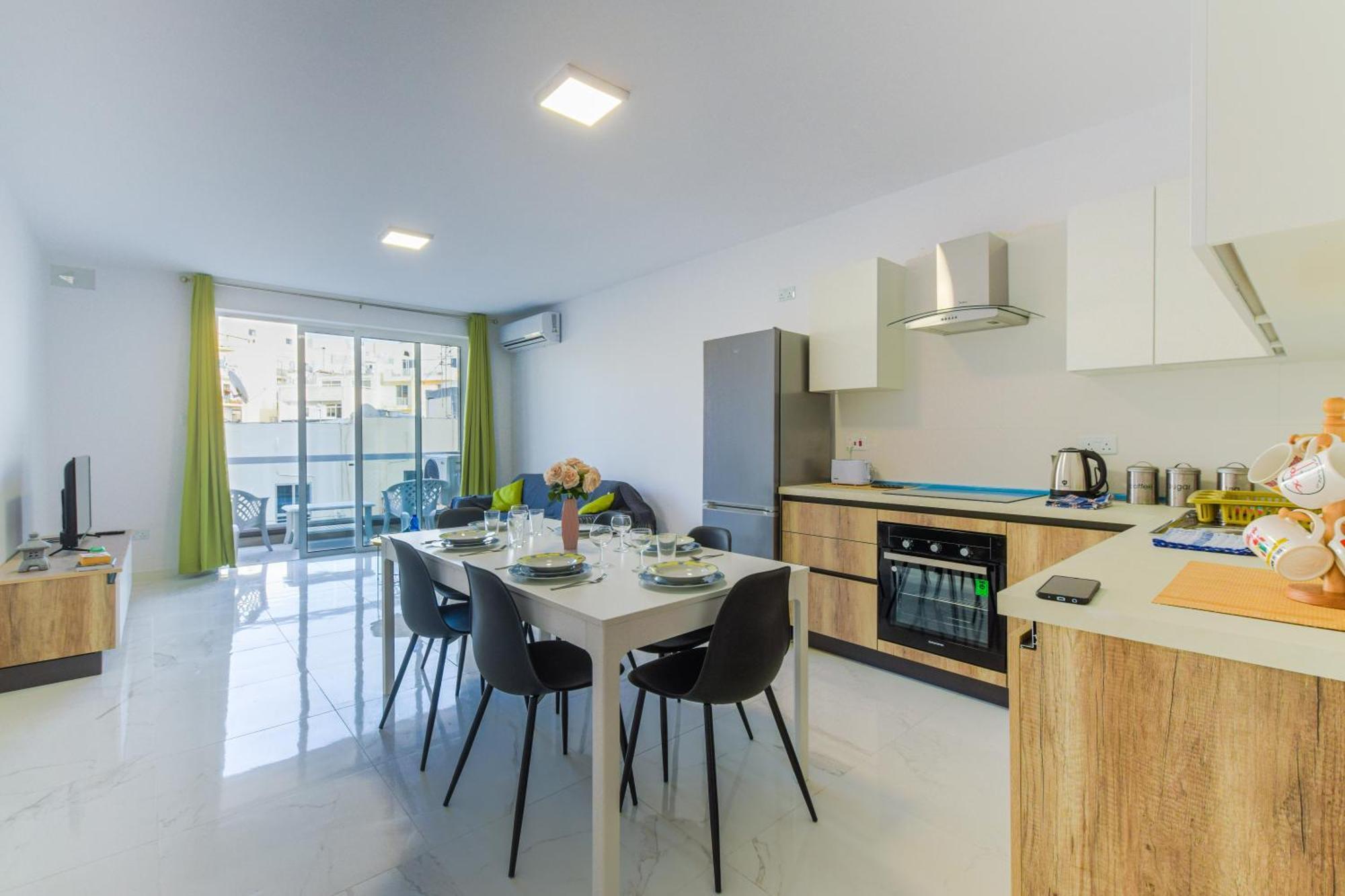 Spacious Brand New Apartment 3 Bdr 2Bth Bugibba San Pawl il-Baħar Zewnętrze zdjęcie